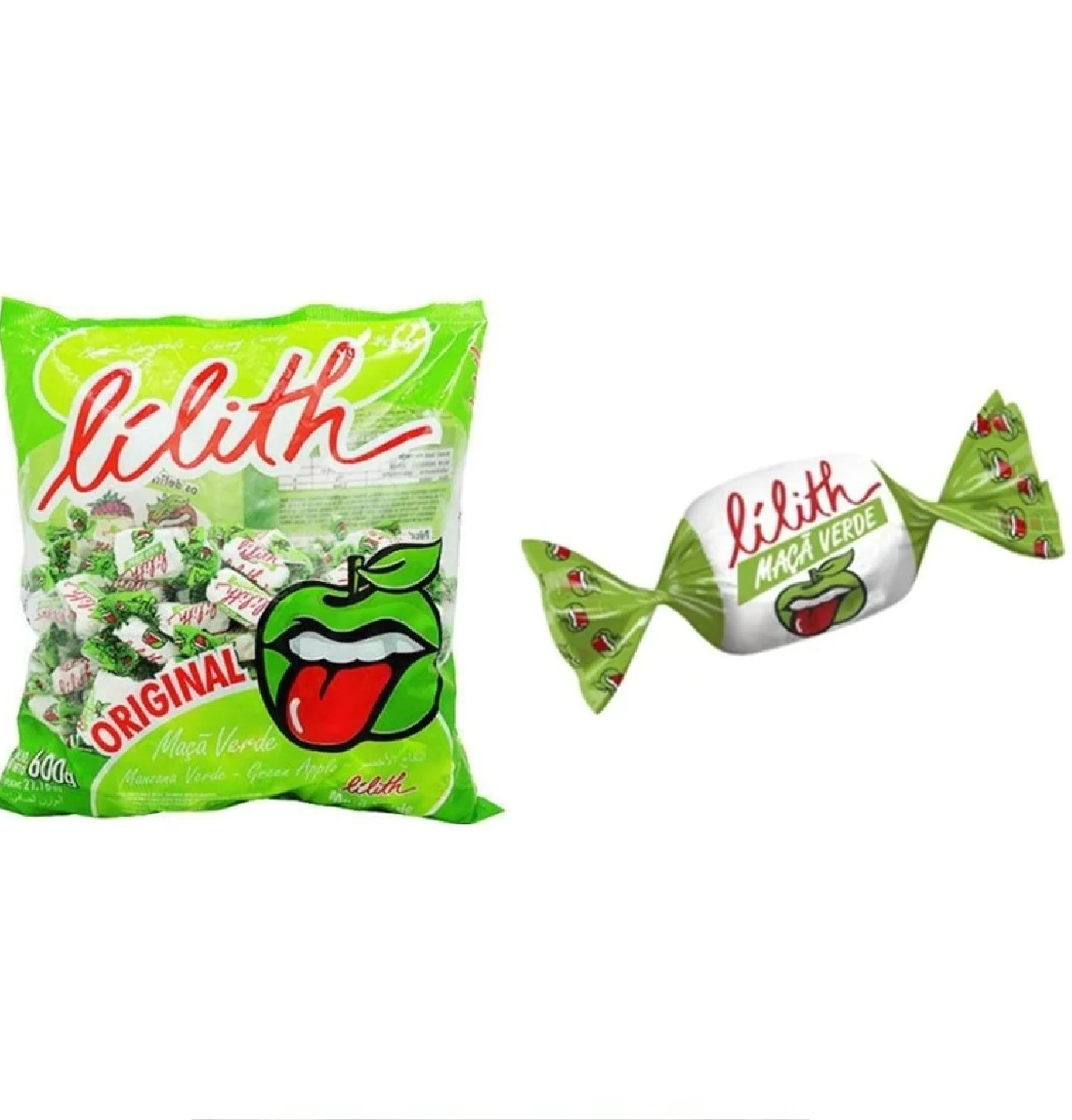 Bala Lilith Maçã Verde (500g)